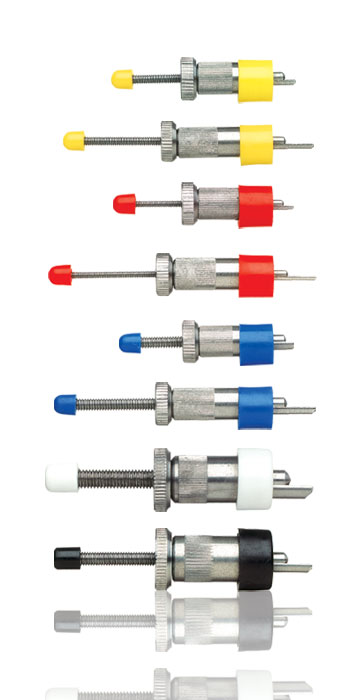 Knurled Cleco temporary sheet metal fasteners