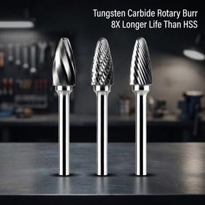 Carbide Rotary Burrs High Hardness OEM Customized