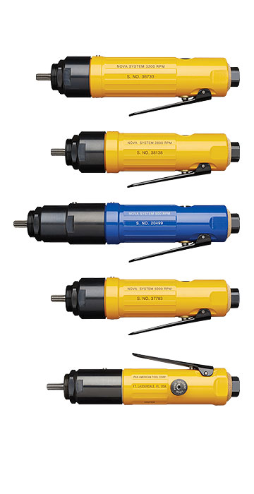 Nova standard pneumatic motor for aircraft drilling