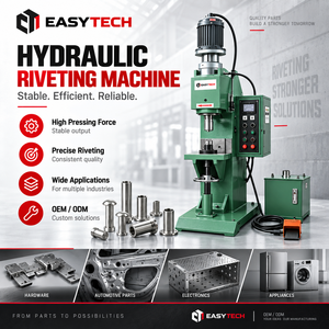Pneumatic Automatic Rotate Double Head Table Bucket Handle Orbital Riveting Machine