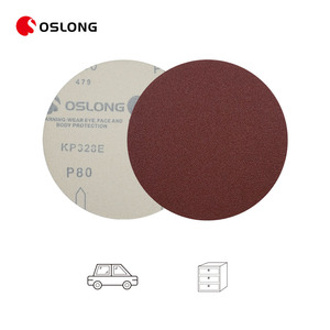 Free Sample 5 Inch Aluminum Oxide Abrasive Disc E Grade Kraft Paper Backing