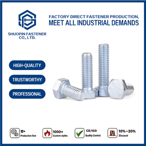 Carbon Steel Hex Bolt Zinc Plated for Temporary Fence Scaffolding