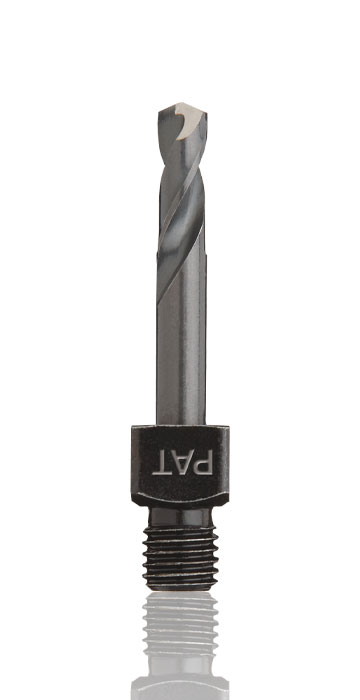 NAS 965 Type D threaded shank adapter drill, short length
