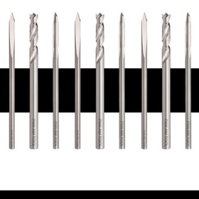 Solid carbide drills and brad point composite cutting tools for CFRP laminates