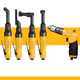Nova pneumatic aircraft drills, angle heads and motors for sheet metal work