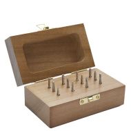 Carbide Bur Sets in Wooden Storage Box