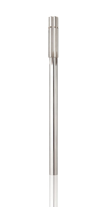 HSS piloted chucking reamer with straight shank and straight flute